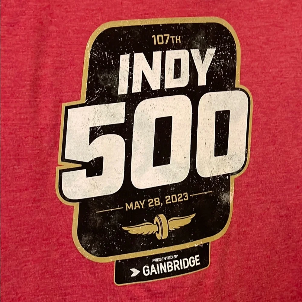 Indy 500 Red T-Shirt - Picture 2 of 5